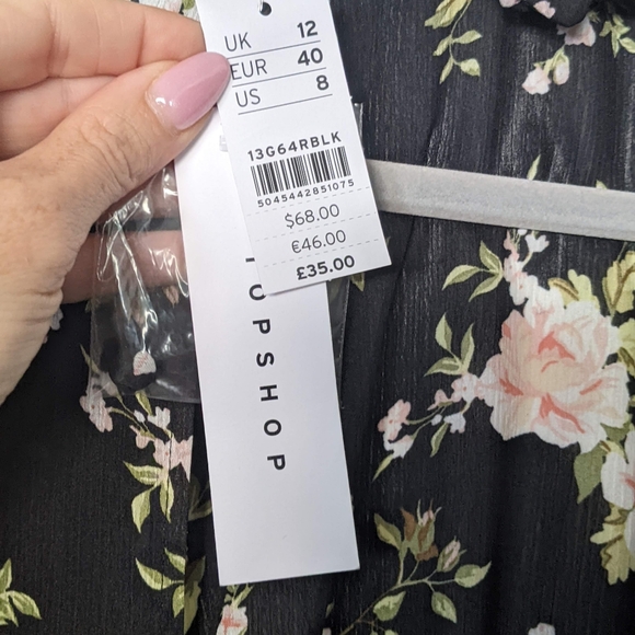 Black floral blouse - Picture 4 of 4